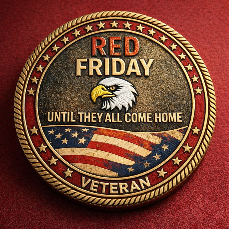 RED FRIDAY Veteran Commemorative Coin