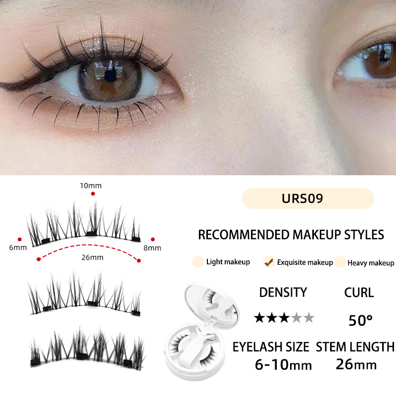 Soft Magnetic Eyelashes All-in-One Box, Reusable