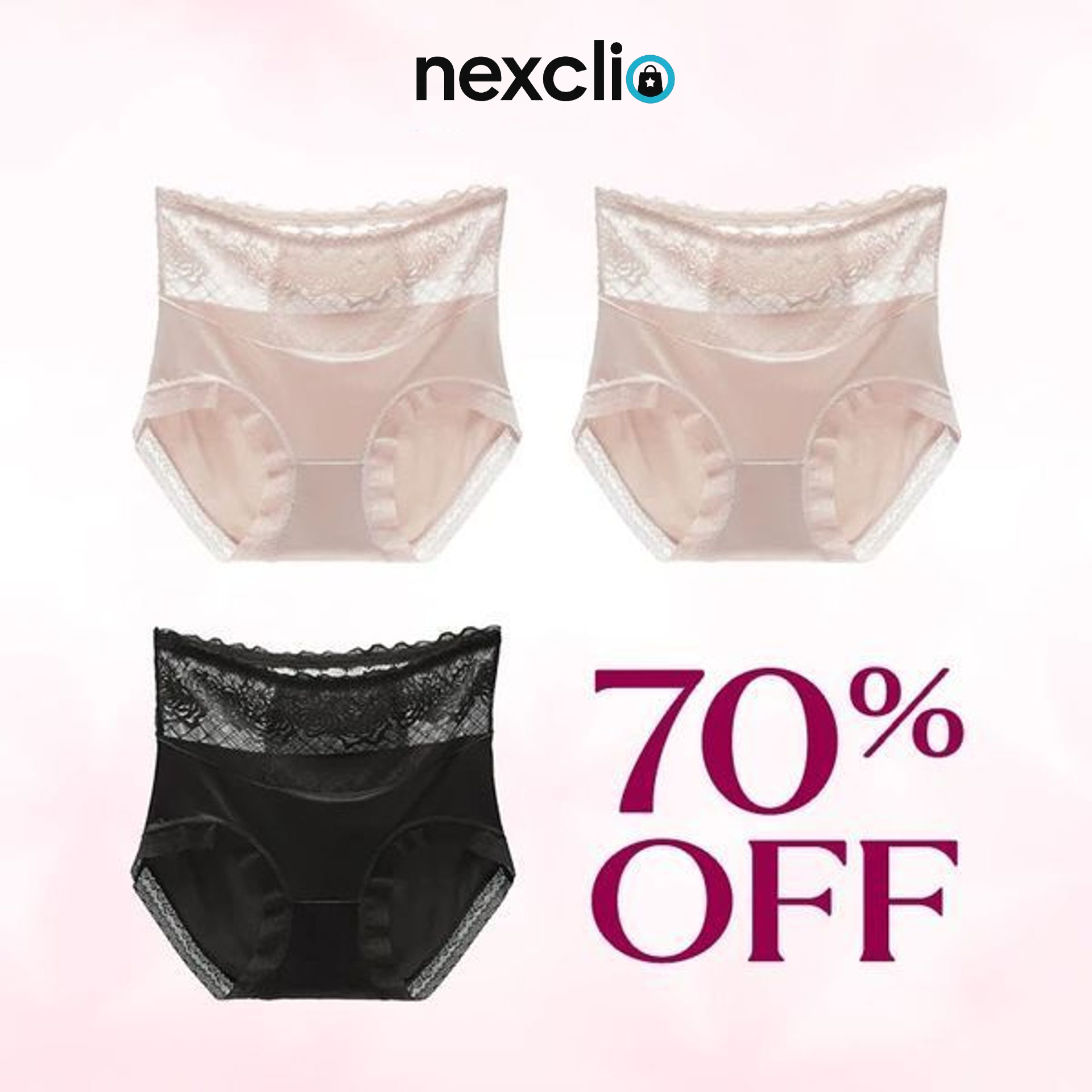 💖Last Day 70% OFF✨⛱️ - Silky Comfort High Waist Hiplift Panties (Buy Set 6 Free Shipping)
