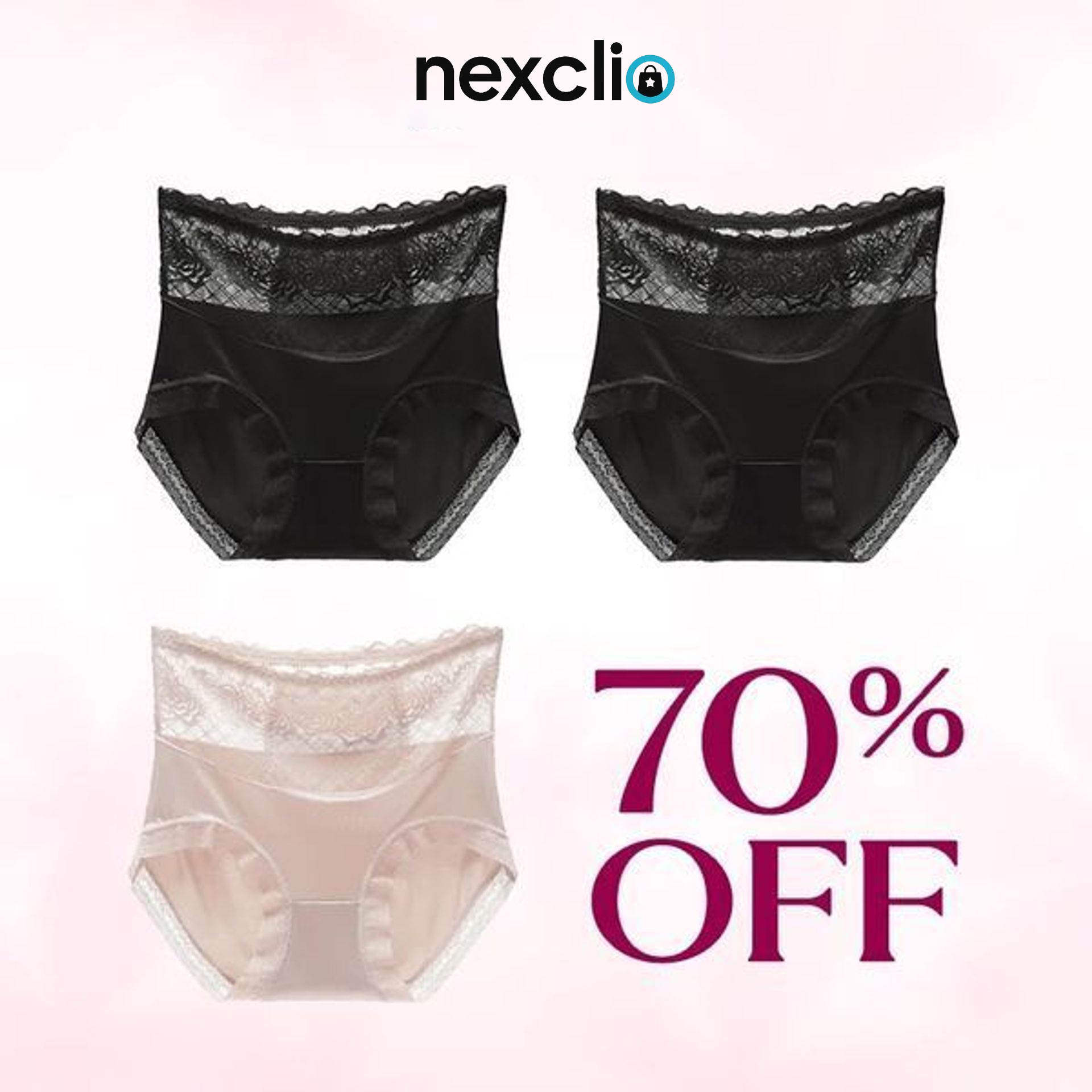 💖Last Day 70% OFF✨⛱️ - Silky Comfort High Waist Hiplift Panties (Buy Set 6 Free Shipping)