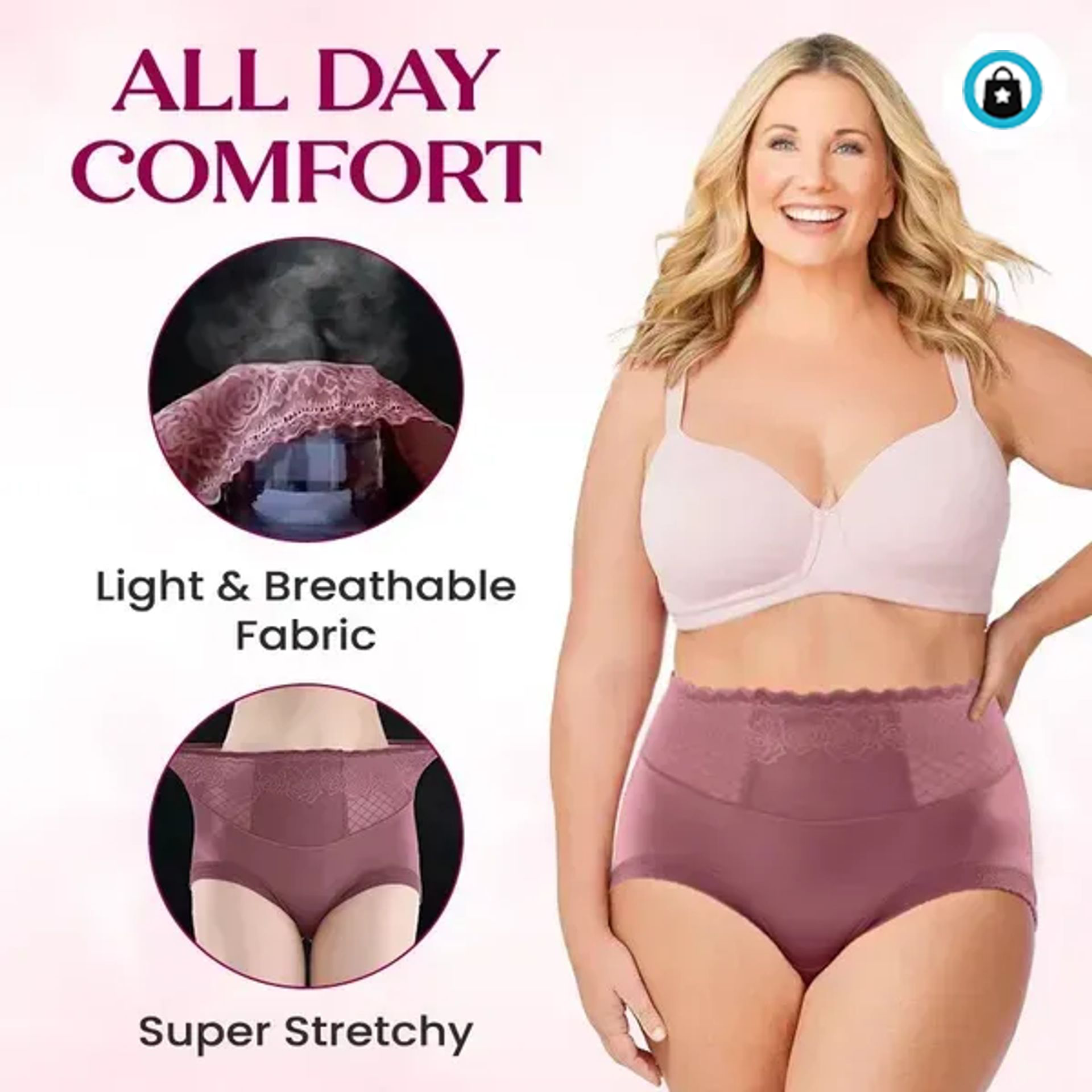 💖Last Day 70% OFF✨⛱️ - Silky Comfort High Waist Hiplift Panties (Buy Set 6 Free Shipping)