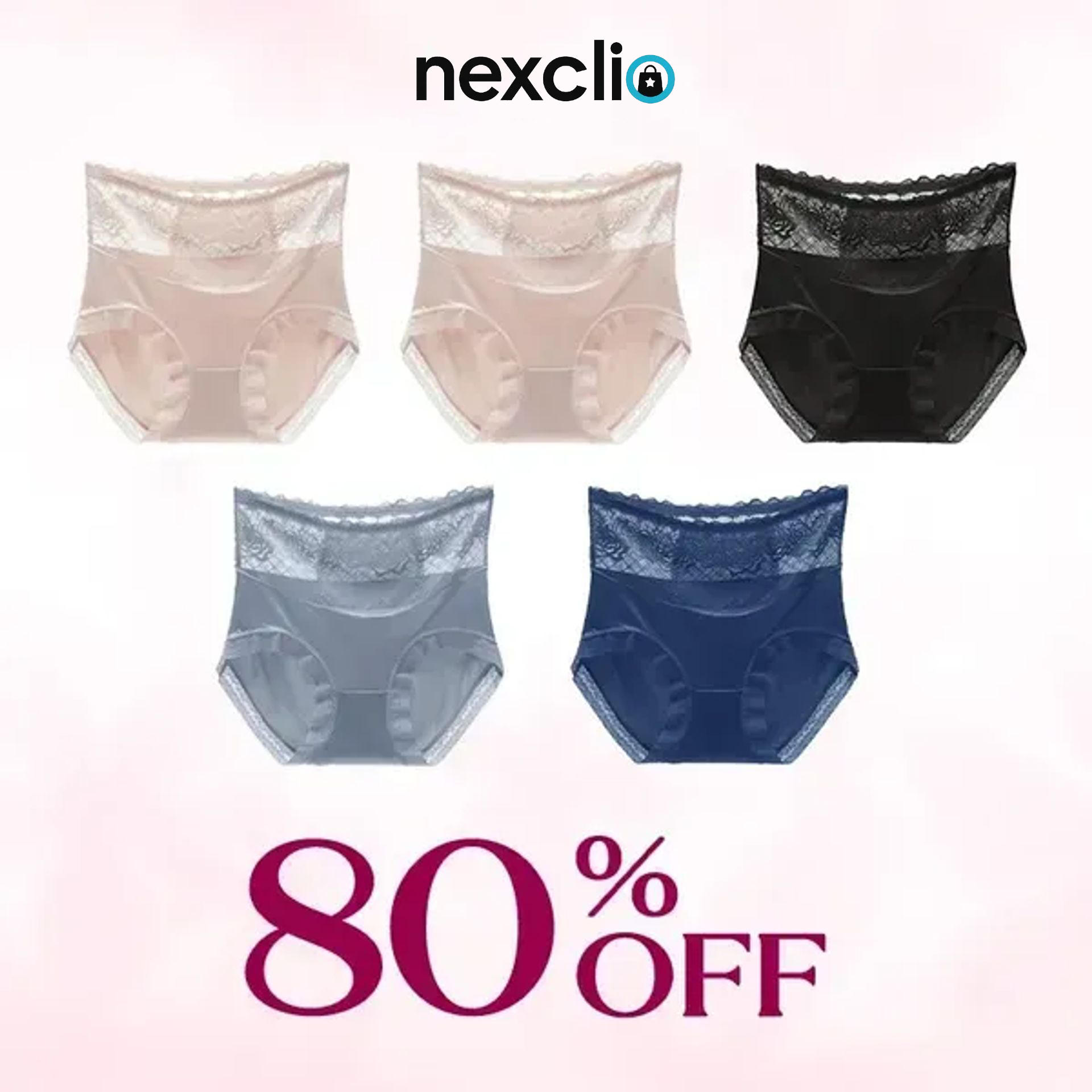 💖Last Day 70% OFF✨⛱️ - Silky Comfort High Waist Hiplift Panties (Buy Set 6 Free Shipping)