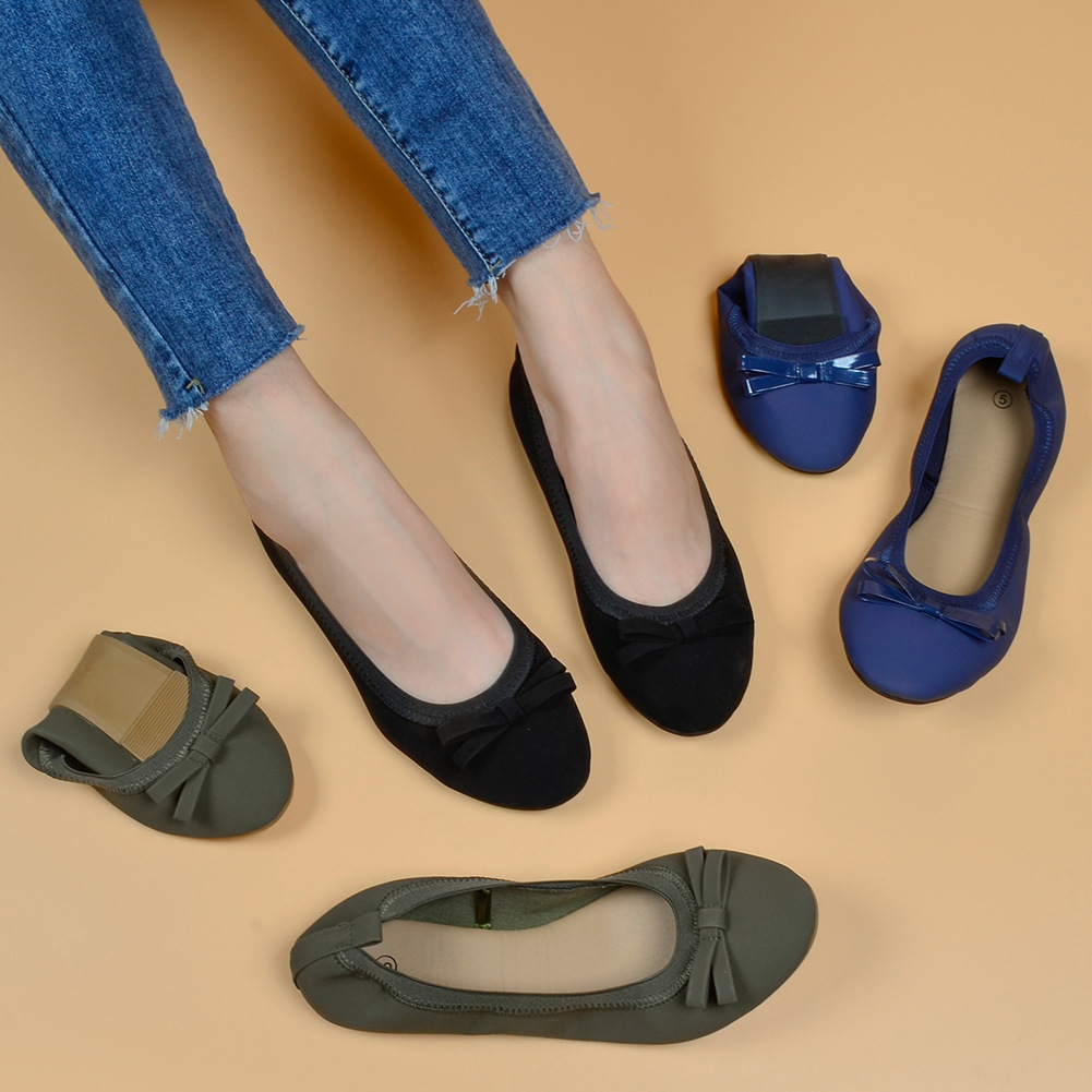 Women's round toe soft-soled woven ballet flats - lightweight and comfortable, stylish for everyday wear