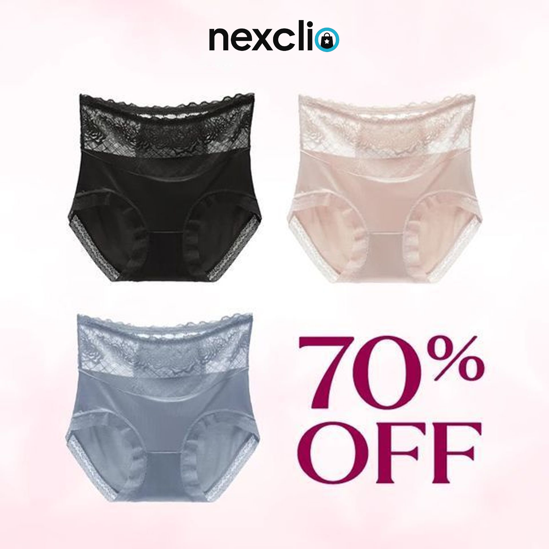 💖Last Day 70% OFF✨⛱️ - Silky Comfort High Waist Hiplift Panties (Buy Set 6 Free Shipping)