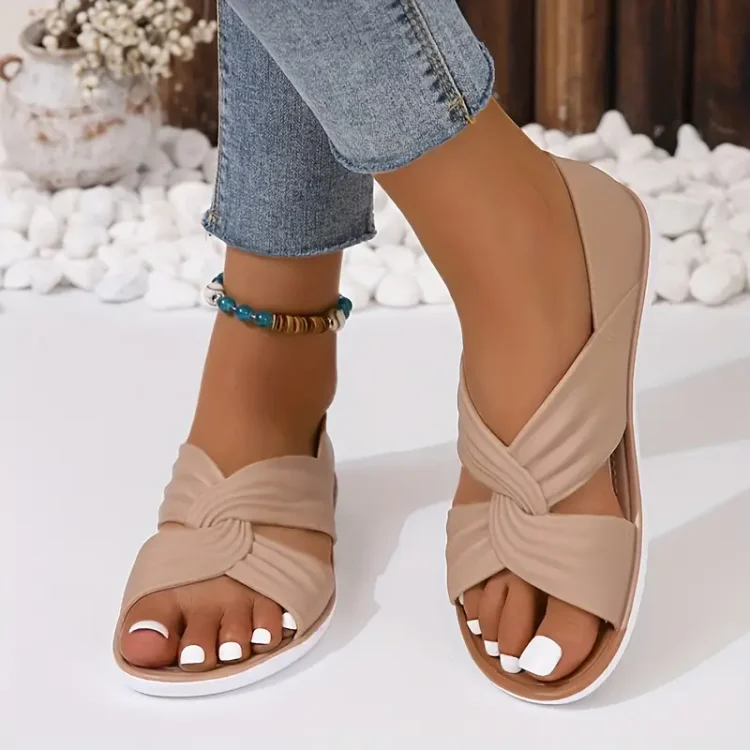 🔥Last Day 70% OFF -Women's Comfort Bowtie Slide Sandals