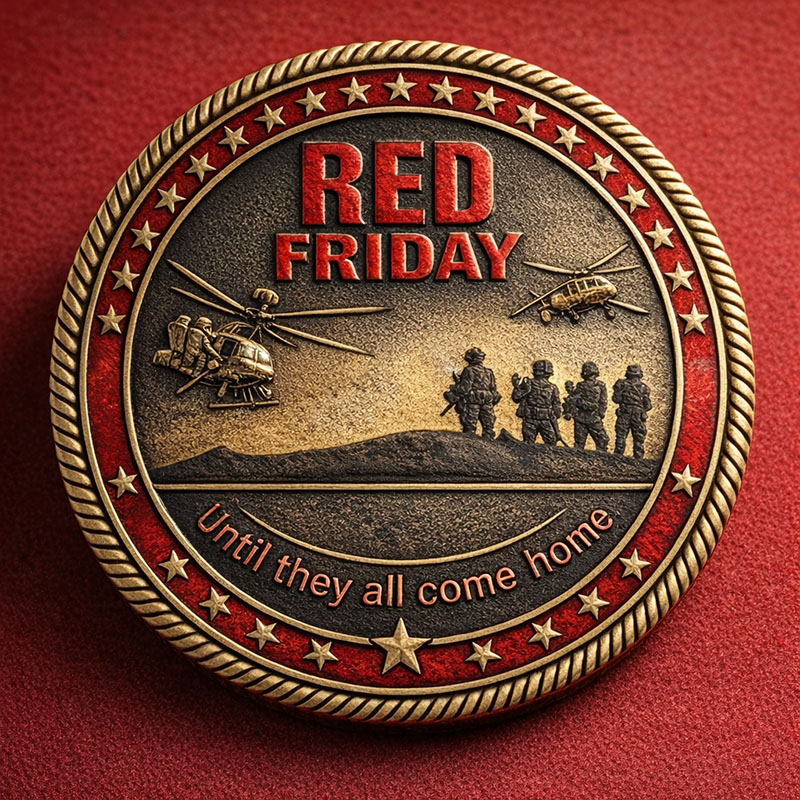 RED FRIDAY Veteran Commemorative Coin