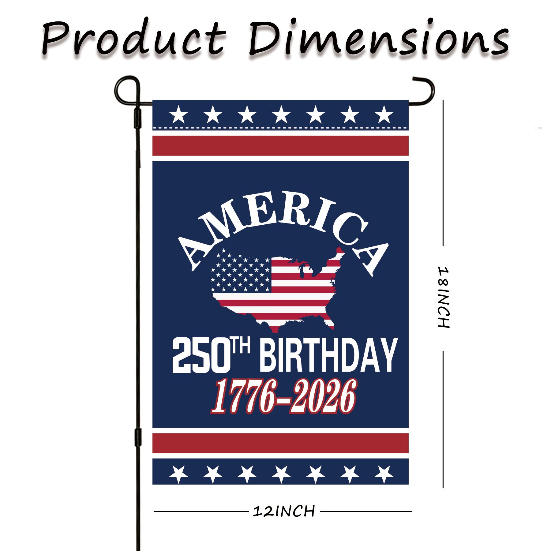 🔥2025 HOT SALE 🔥- U.S. 250th Birthday Garden Flag