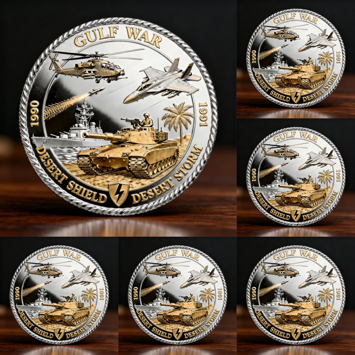🏆35th Anniversary Flash Sale - Desert Shield And Desert Storm Challenge Coin