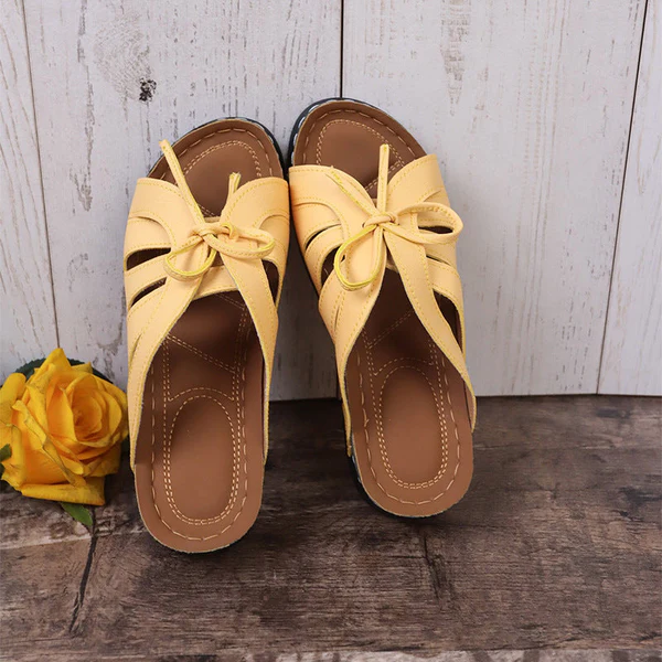 🔥Last Day 70% OFF -Women's Comfort Bowtie Slide Sandals