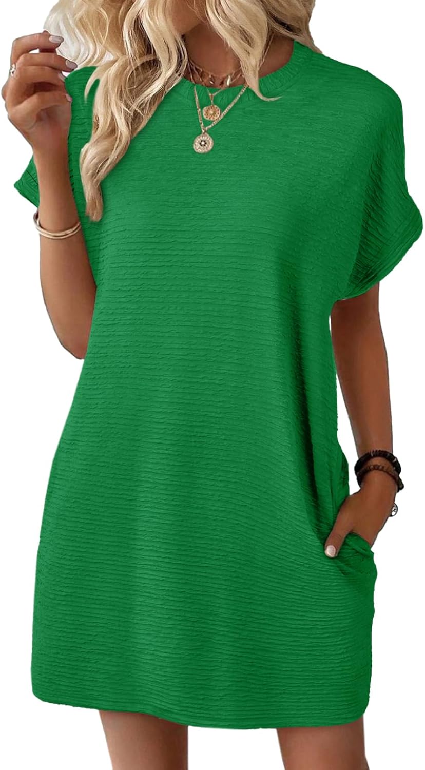 Limited time sale🔥Women's Lightweight Summer Short Sleeve Dress with Pockets(BUY 2 FREE SHIPPING)