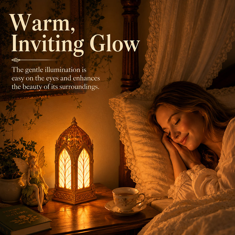 Warm ambient glow fantasy sanctuary lamp
