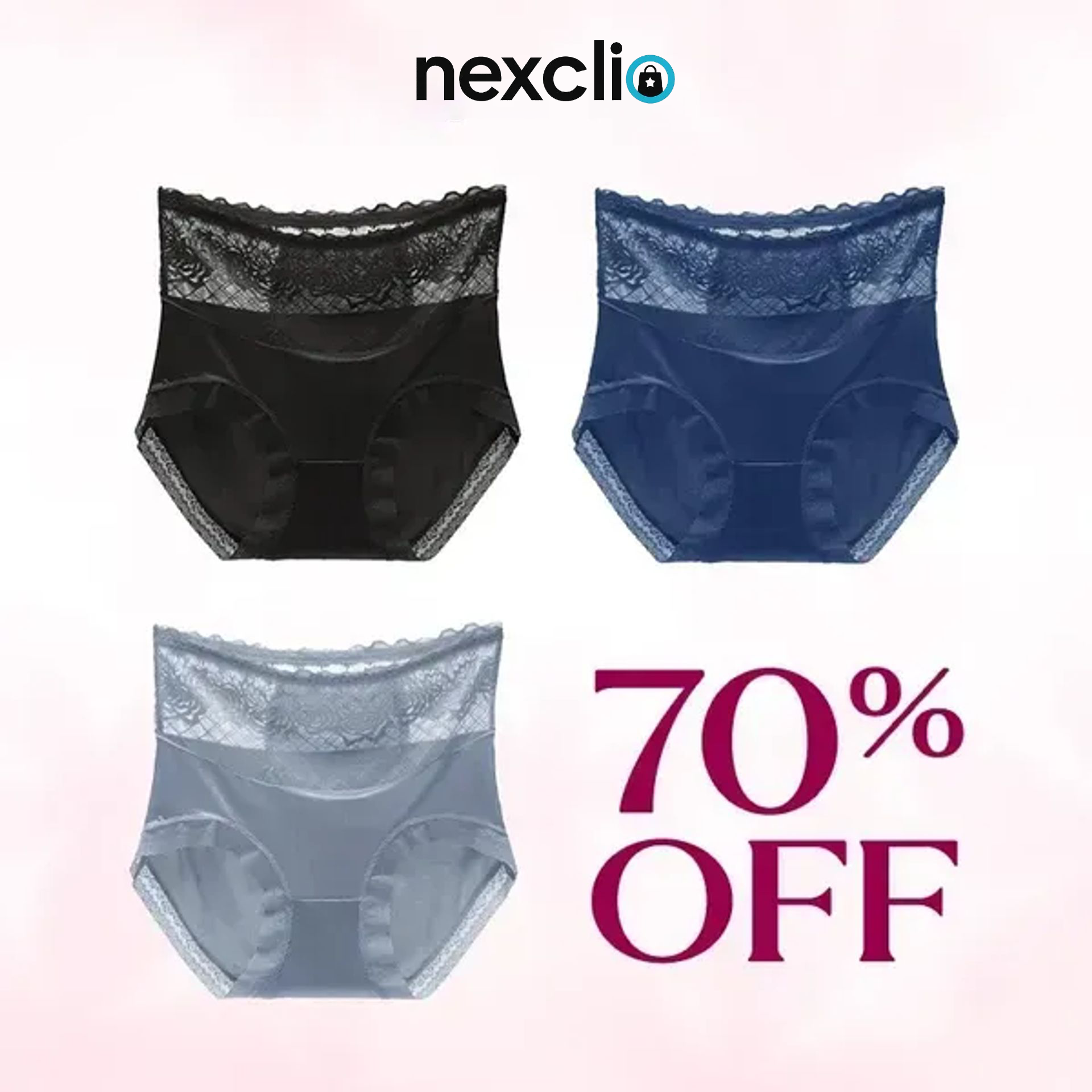 💖Last Day 70% OFF✨⛱️ - Silky Comfort High Waist Hiplift Panties (Buy Set 6 Free Shipping)