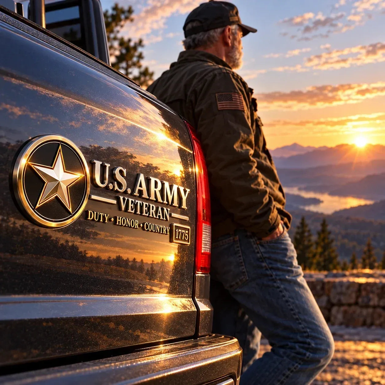 nexclio® 🇺🇸🎖️ Veteran Honor 3D Metal Car Emblem – A Tribute to Service & Pride