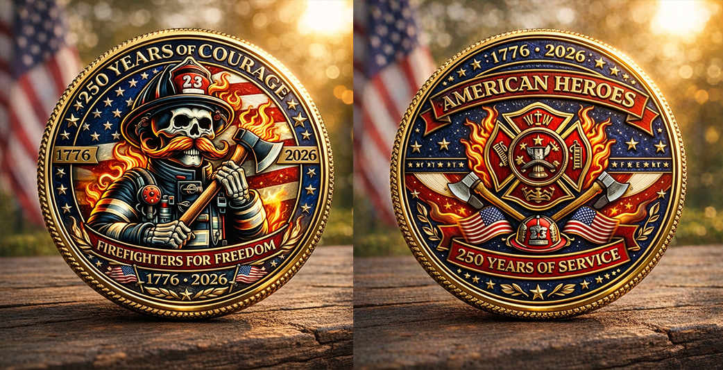 🏆Flash Sale 60% OFF - American Firefighters 250th Anniversary Commemorative Coin