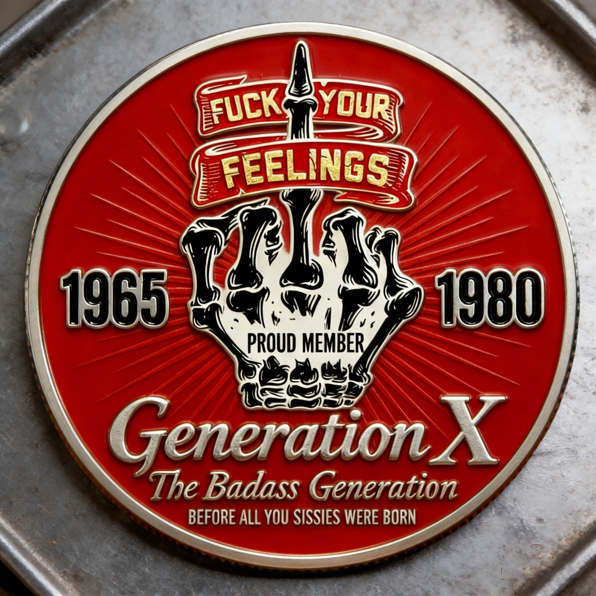 🏆Flash Sale 60% OFF🪙GEN X Coin – The Ultimate Tribute to the Badass Generation 💀🔥