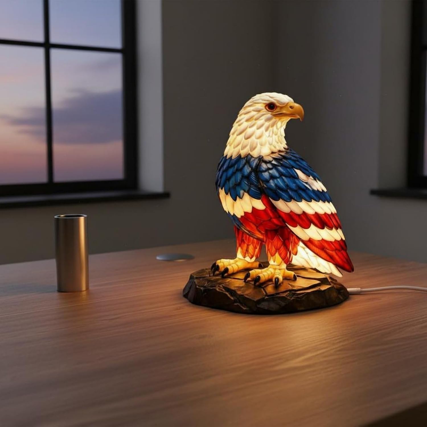 Day Eagle Lamp USB Powered Patriotic Eagle Light