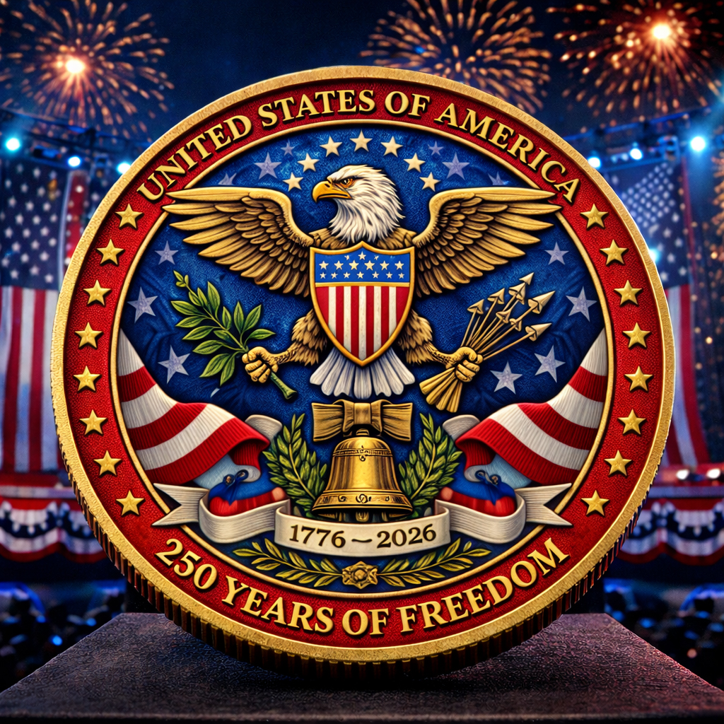 🏆Flash Sale 60% OFF - 250 Years of Freedom American Eagle Veterans Commemorative Coin