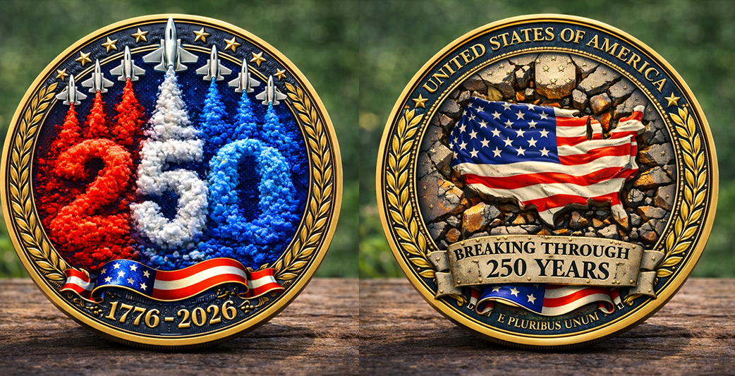 🏆Flash Sale 60% OFF - United States 250 Years Breaking Through Coin