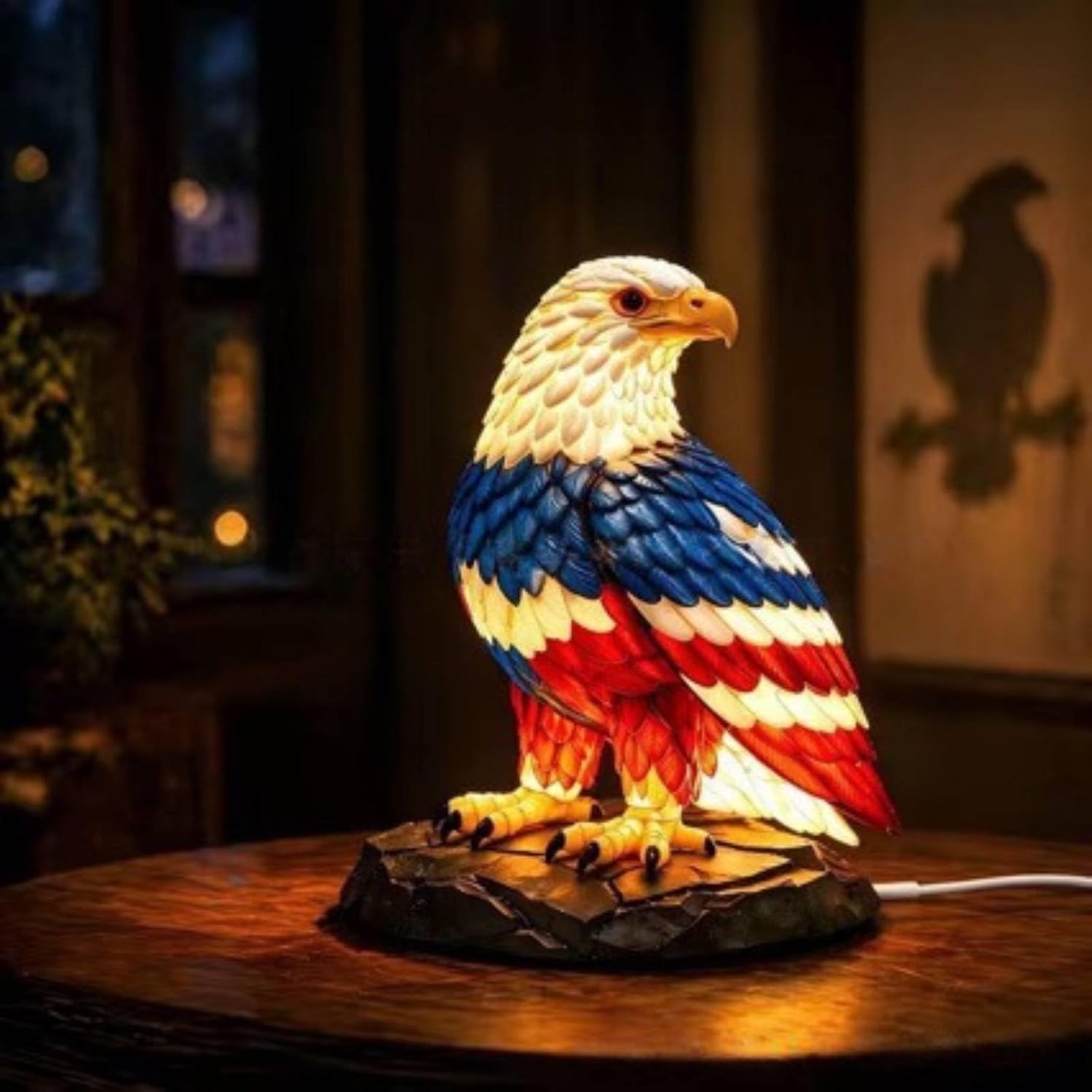 Day Eagle Lamp USB Powered Patriotic Eagle Light