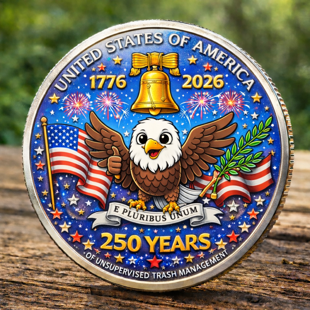 🏆Flash Sale 60% OFF - Patriotic Raccoon Freedom Coin