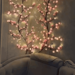 Soft glowing floral lights