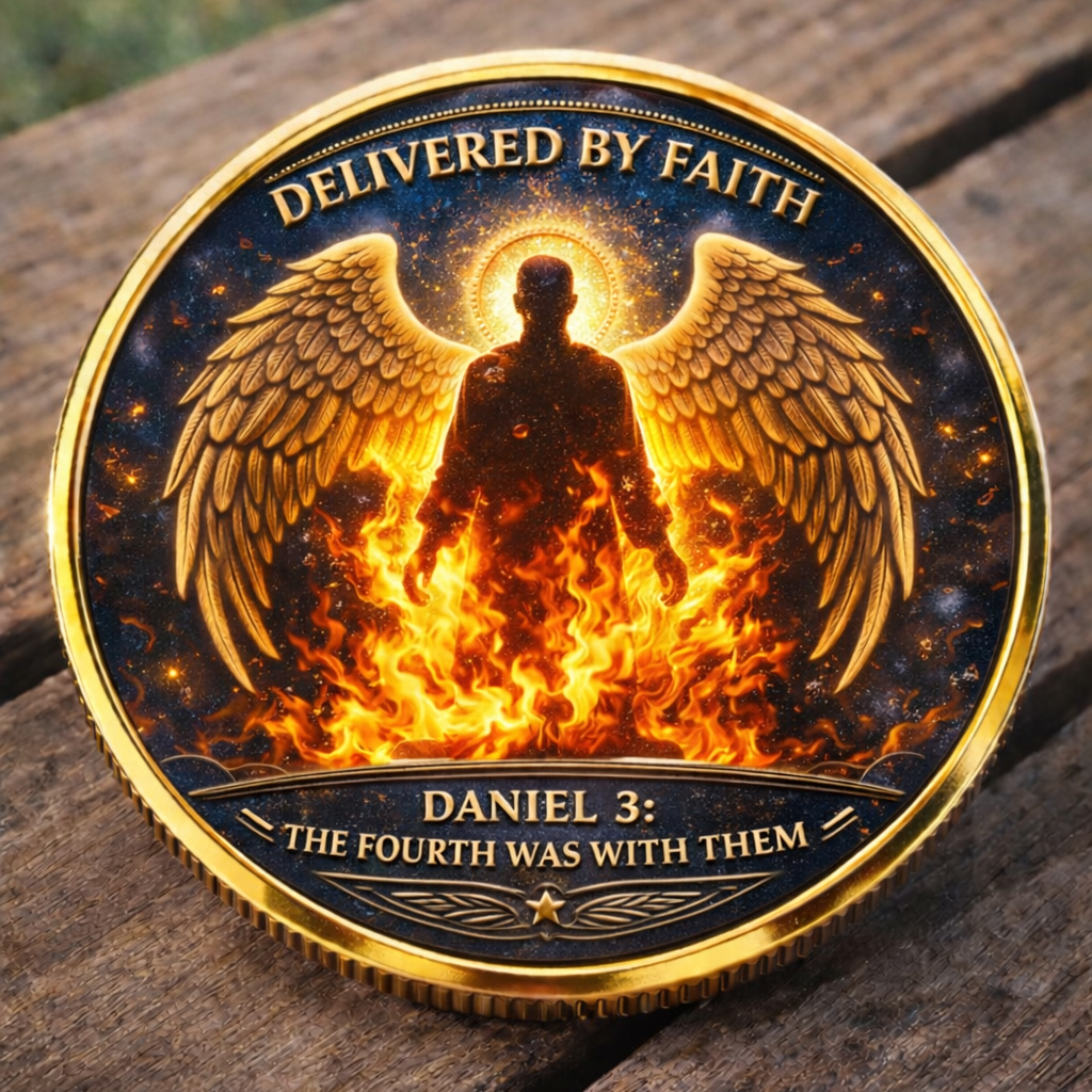 “Delivered by Faith” Daniel 3 Christian Challenge Coin