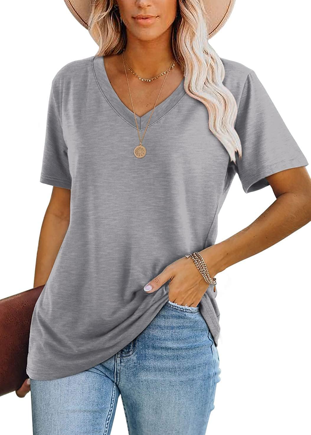 ✨Womens Tops Casual Basic T Shirt (BUY 3 FREE SHIPPING)
