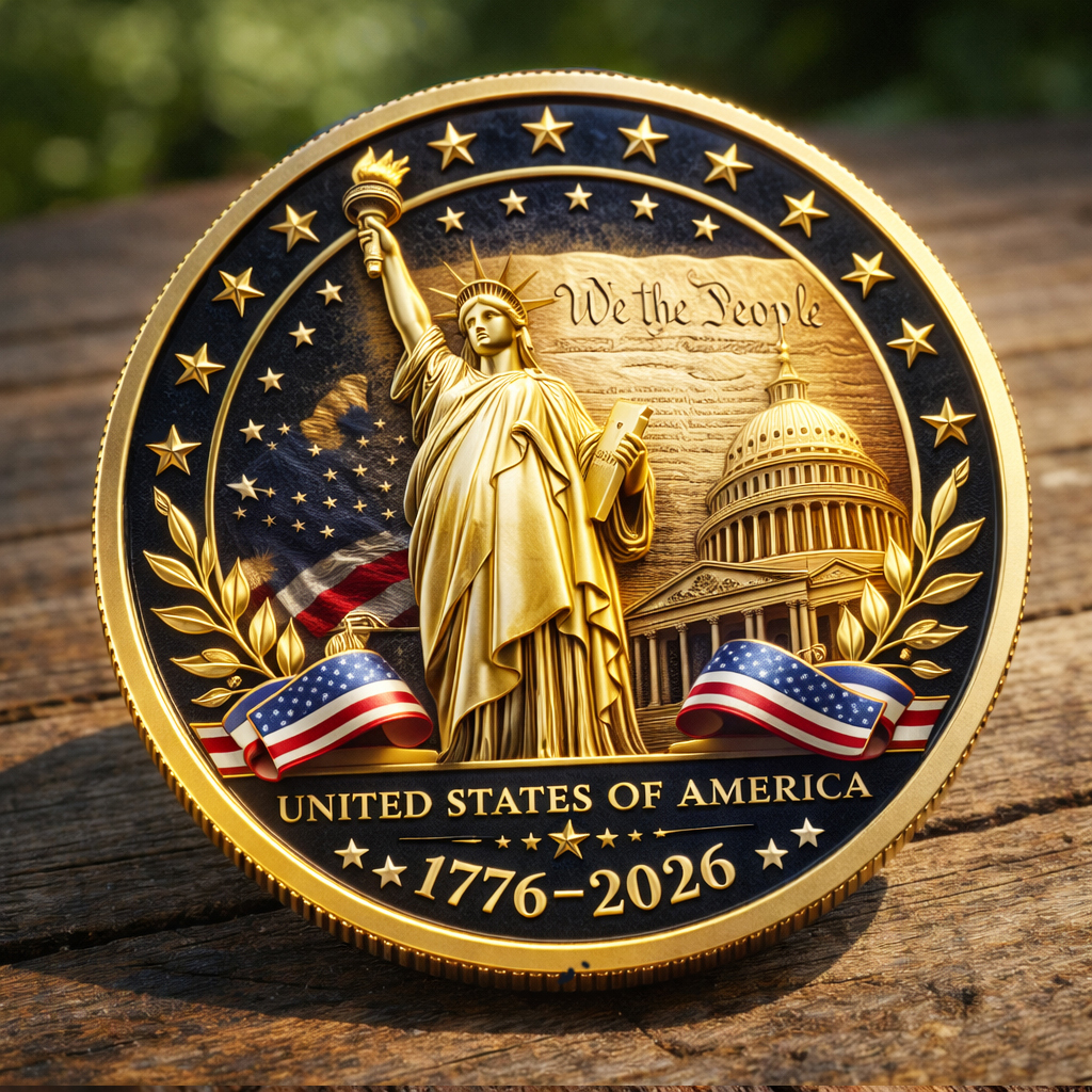 🏆New Year 60% OFF- America 250 Commemorative Coin (1776–2026)