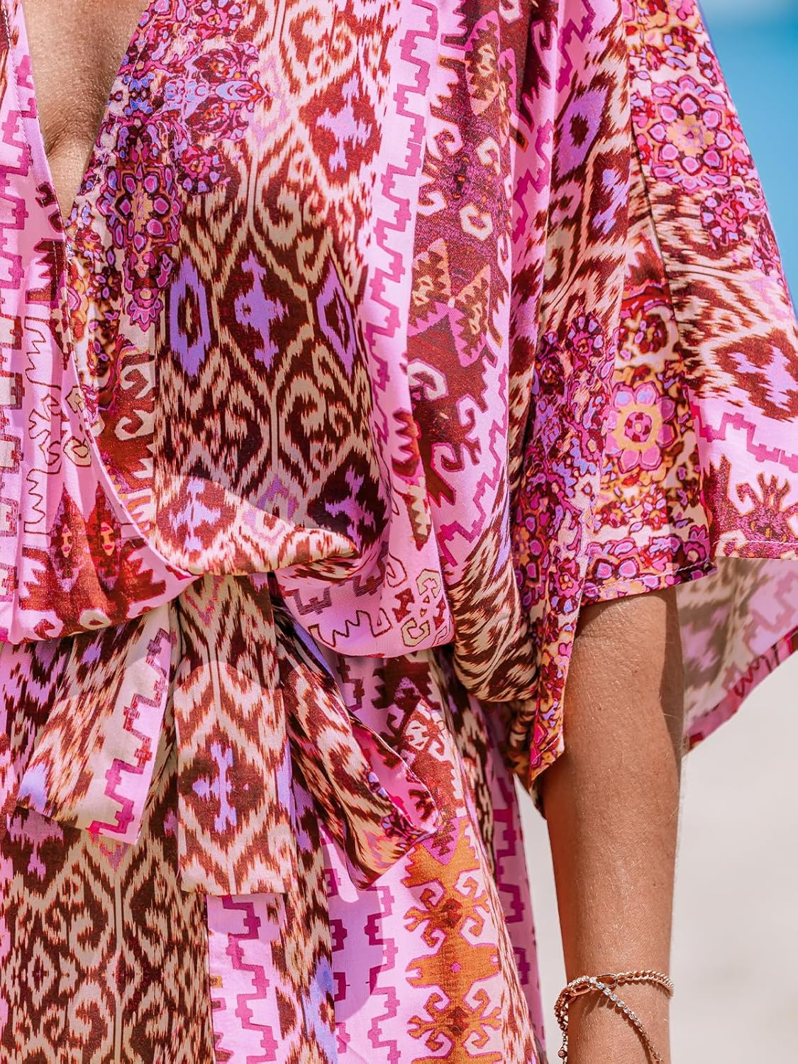 CUPSHE Women's Lace Up Leopard Print Romper Short Sleeves Jumpsuits Wide leg Outfit