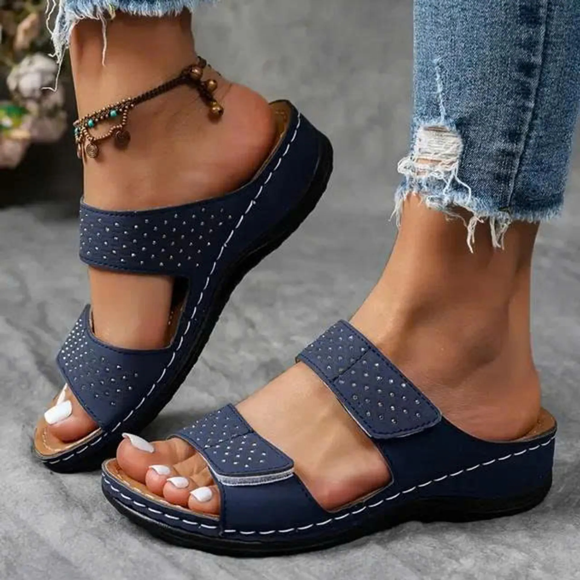 🔥Last Chance Deal – 70% OFF🔥 | Lightweight wedge sandals with soft cushioning and arch support for women!