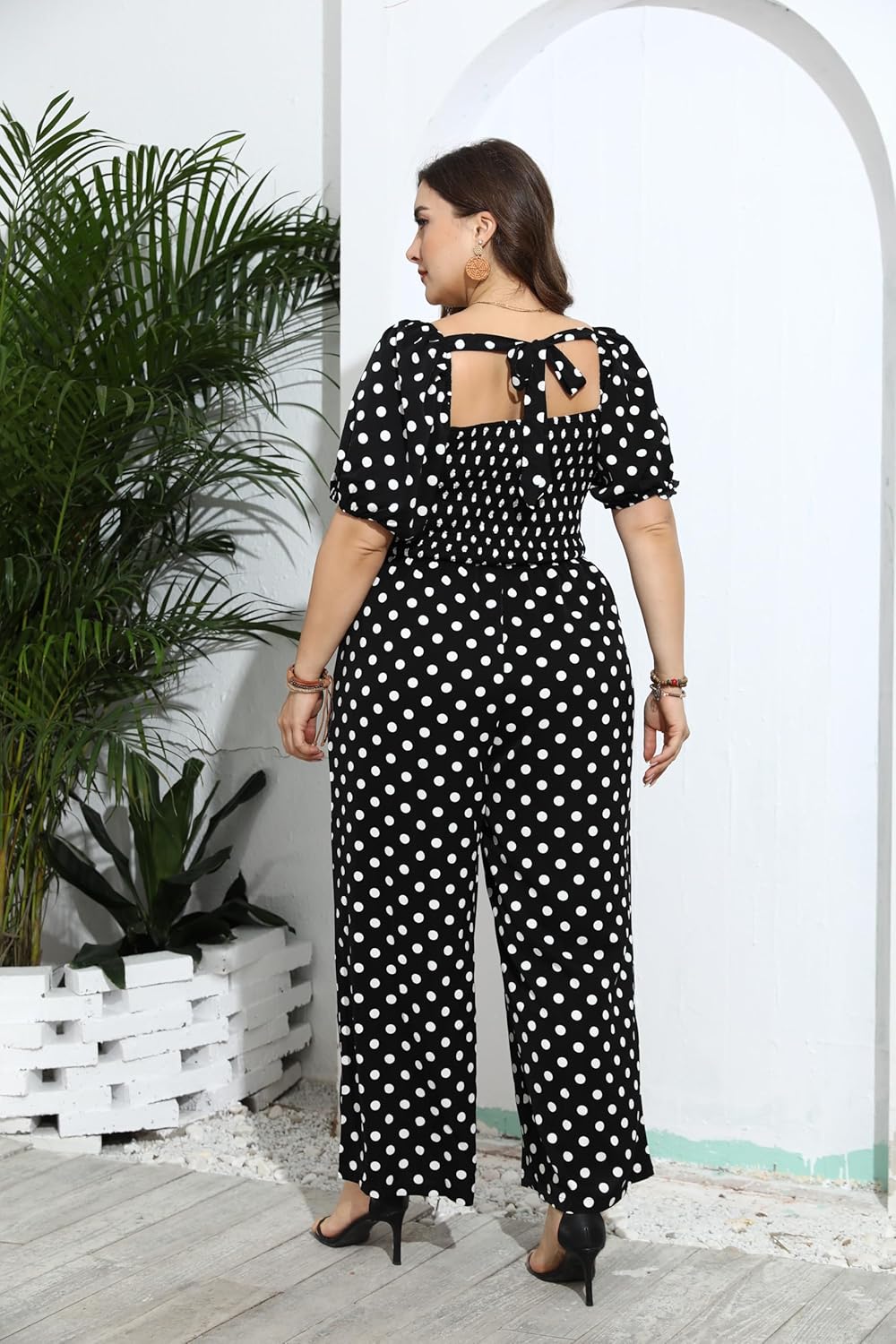 Love Welove Fashion Summer Jumpsuits for Women 2025 Floral Dressy Casual Loose Wide Leg Short Sleeve One Piece Romper Outfits