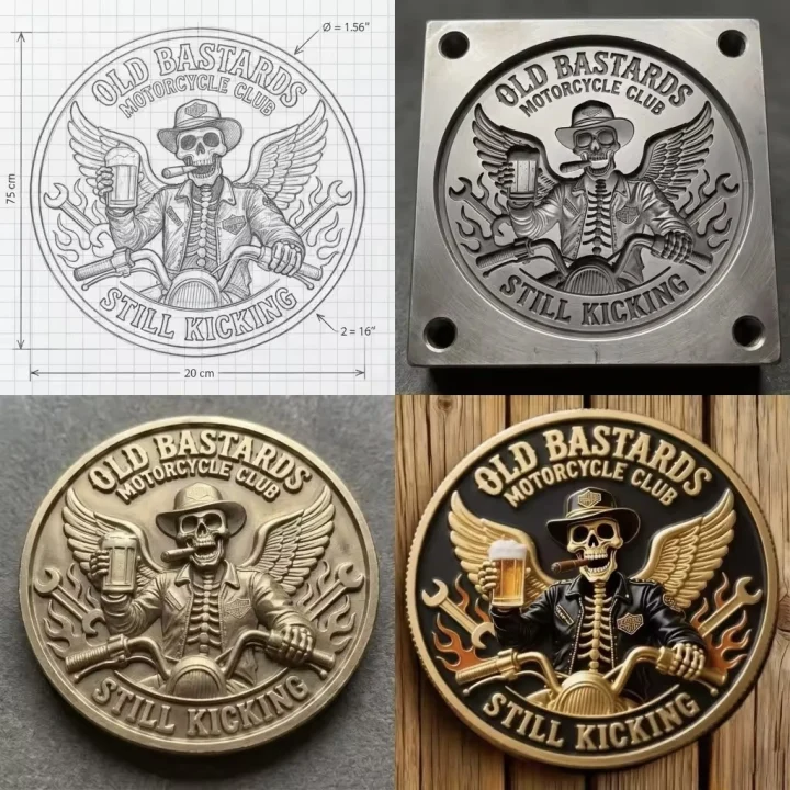 Old Bastards Motorcycles Club – 🏍🙏Motorcycle Guardian Coin