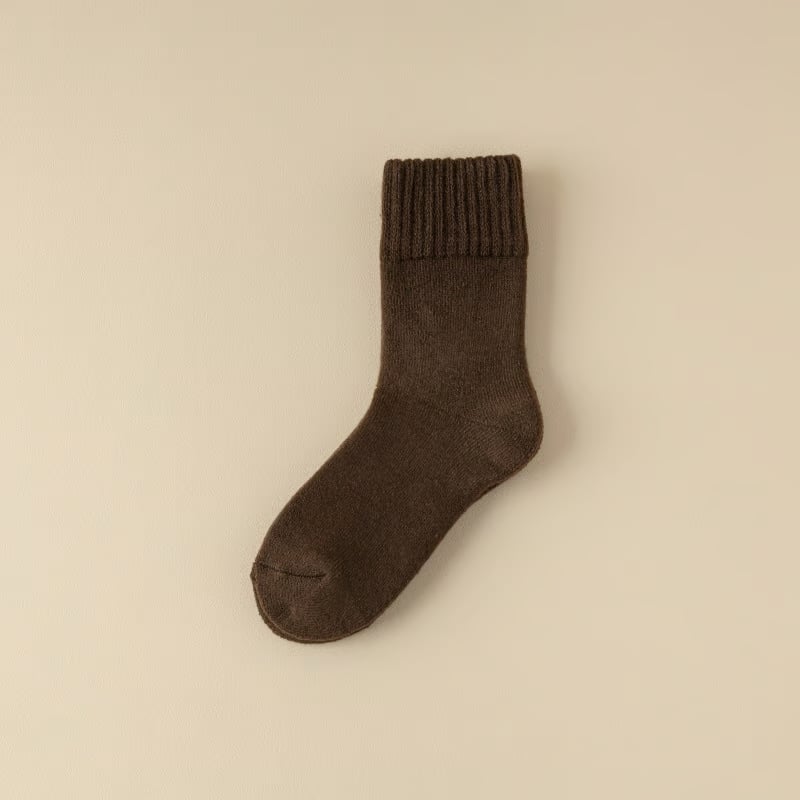 5 Pairs Women's Solid Mid-calf Socks