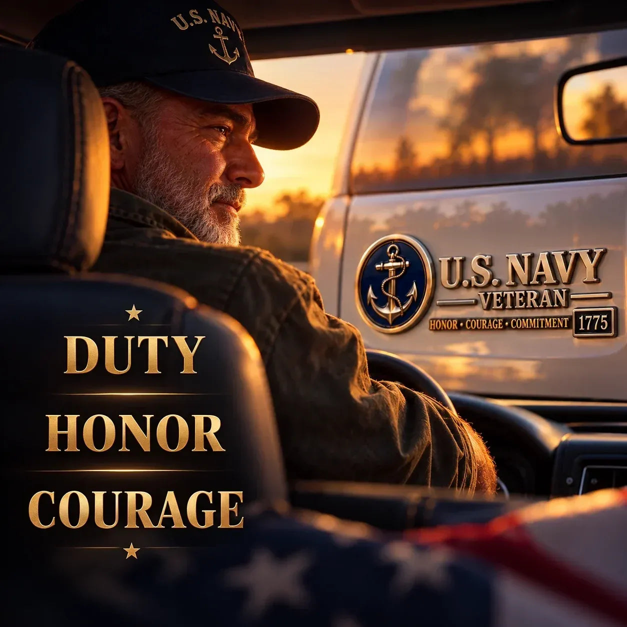 nexclio® 🇺🇸🎖️ Veteran Honor 3D Metal Car Emblem – A Tribute to Service & Pride