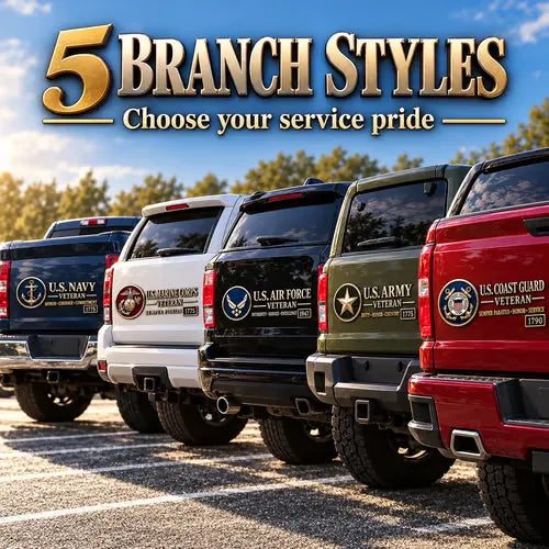 nexclio® 🇺🇸🎖️ Veteran Honor 3D Metal Car Emblem – A Tribute to Service & Pride