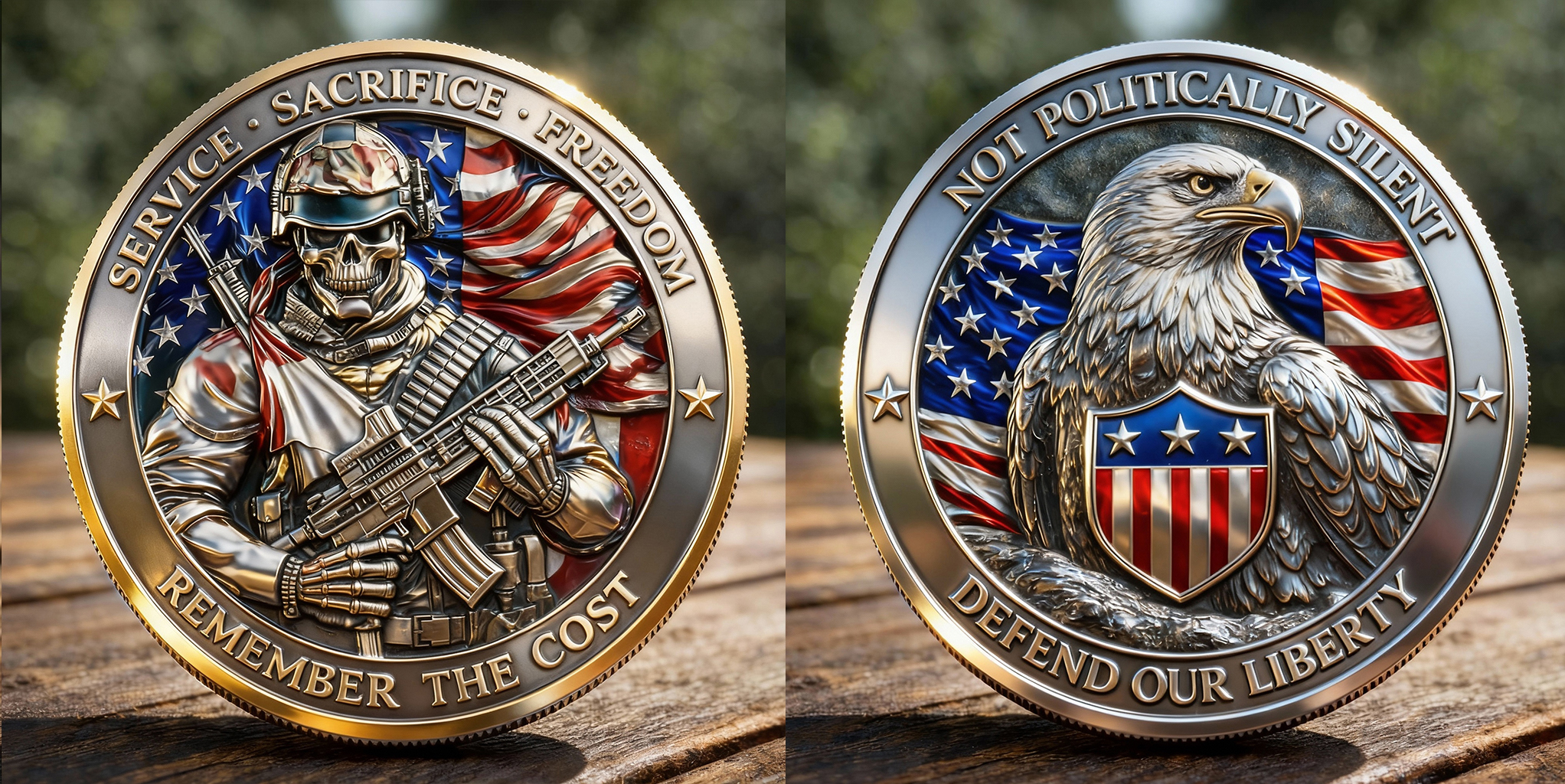 American Patriotic Commemorative Challenge Coin