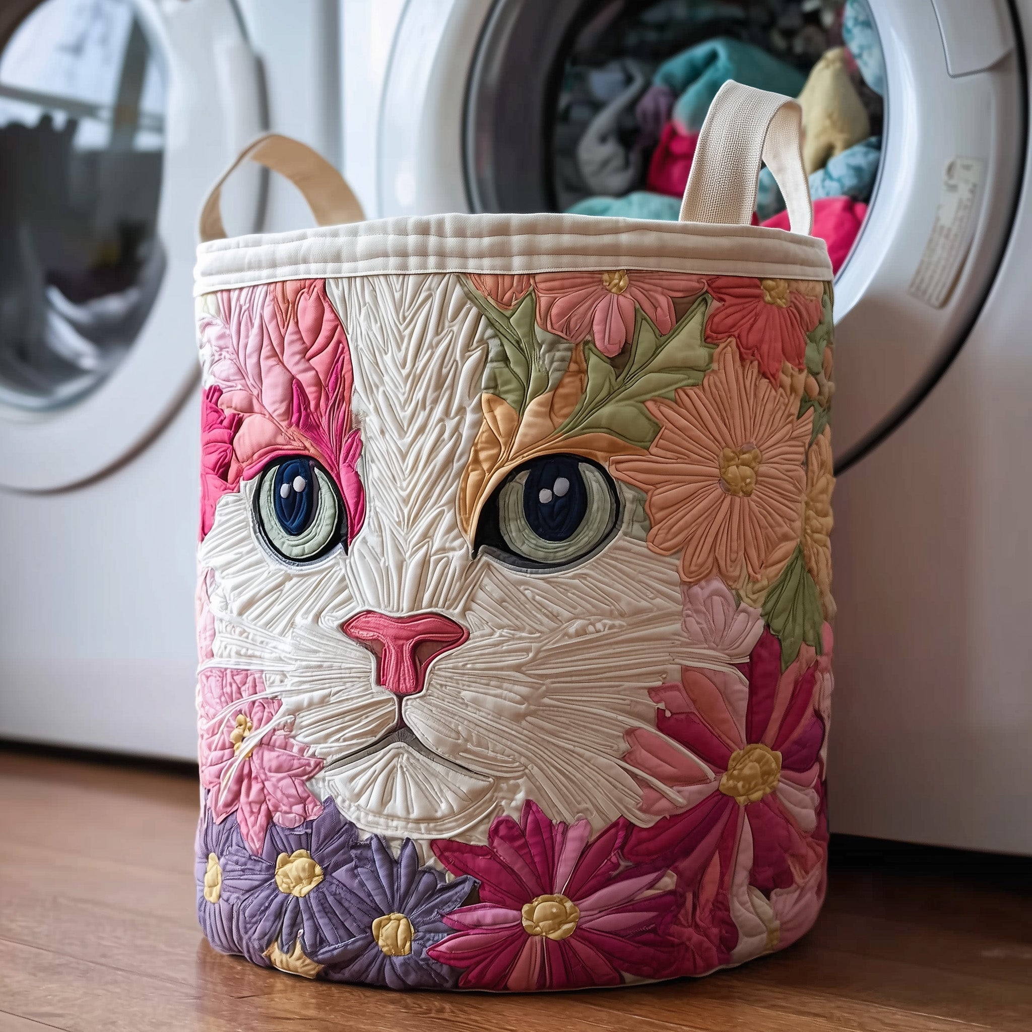 Catitude Quilted Laundry Basket GFTOTP11010