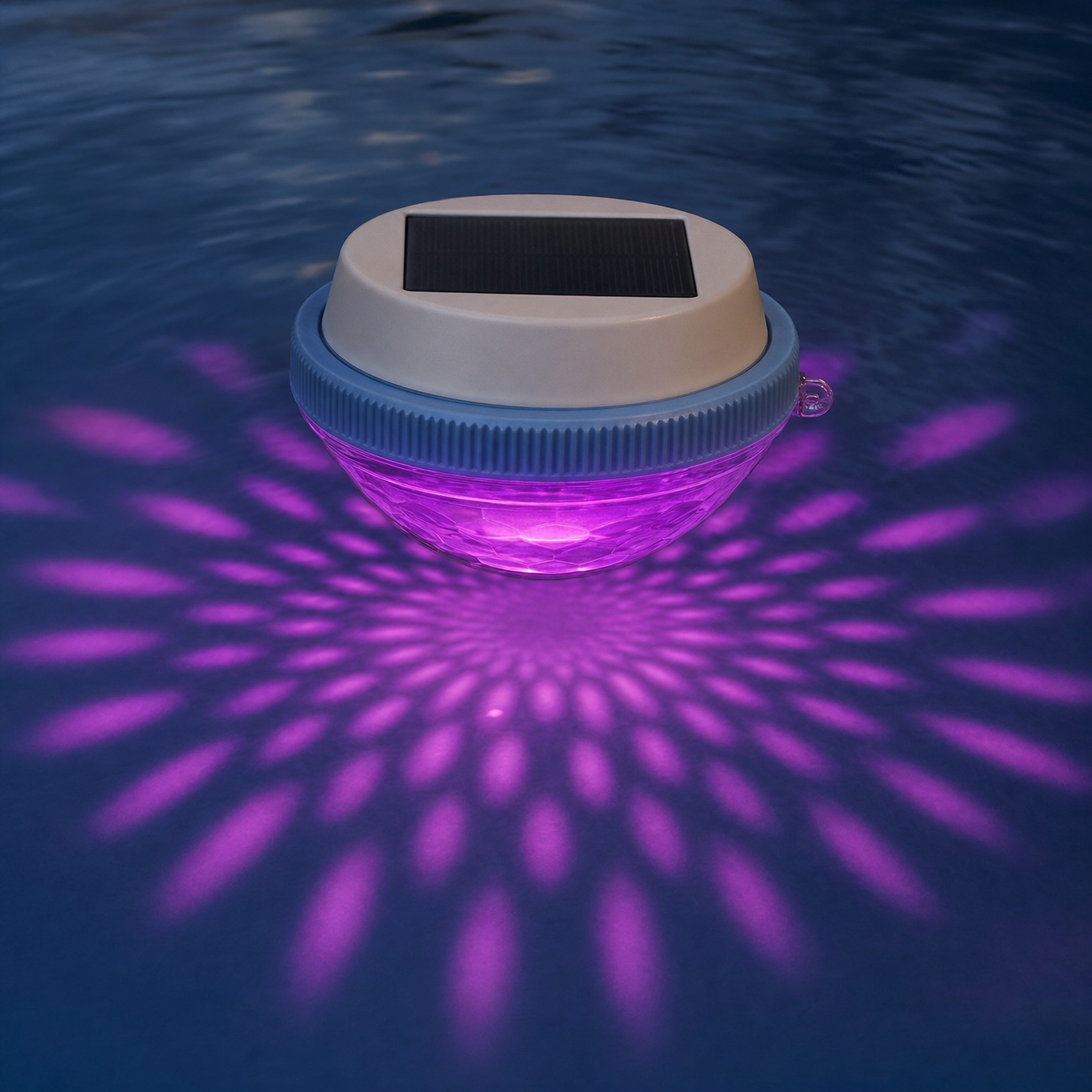 Solar Floating Pool Light, Color Changing Starburst Glow with Remote, IP68 Waterproof