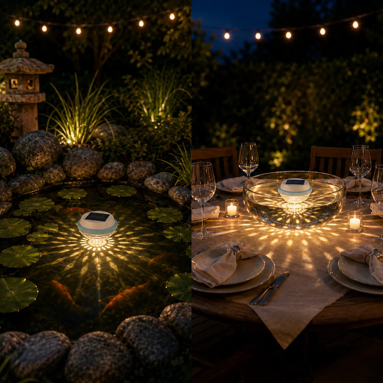 Solar Floating Pool Light, Color Changing Starburst Glow with Remote, IP68 Waterproof