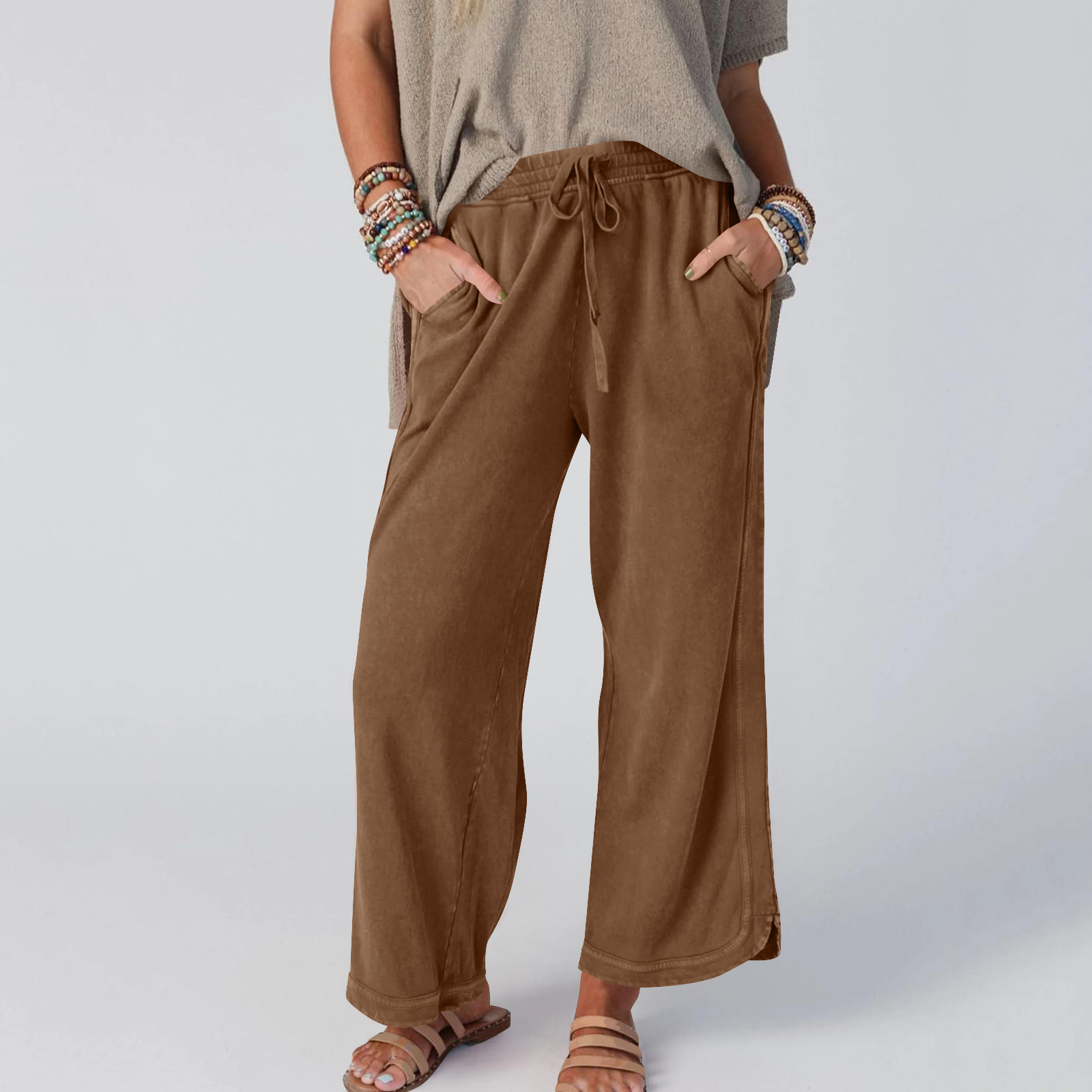 ⏰Hot Sale-So Comfy Wide Leg Pant Cropped Length