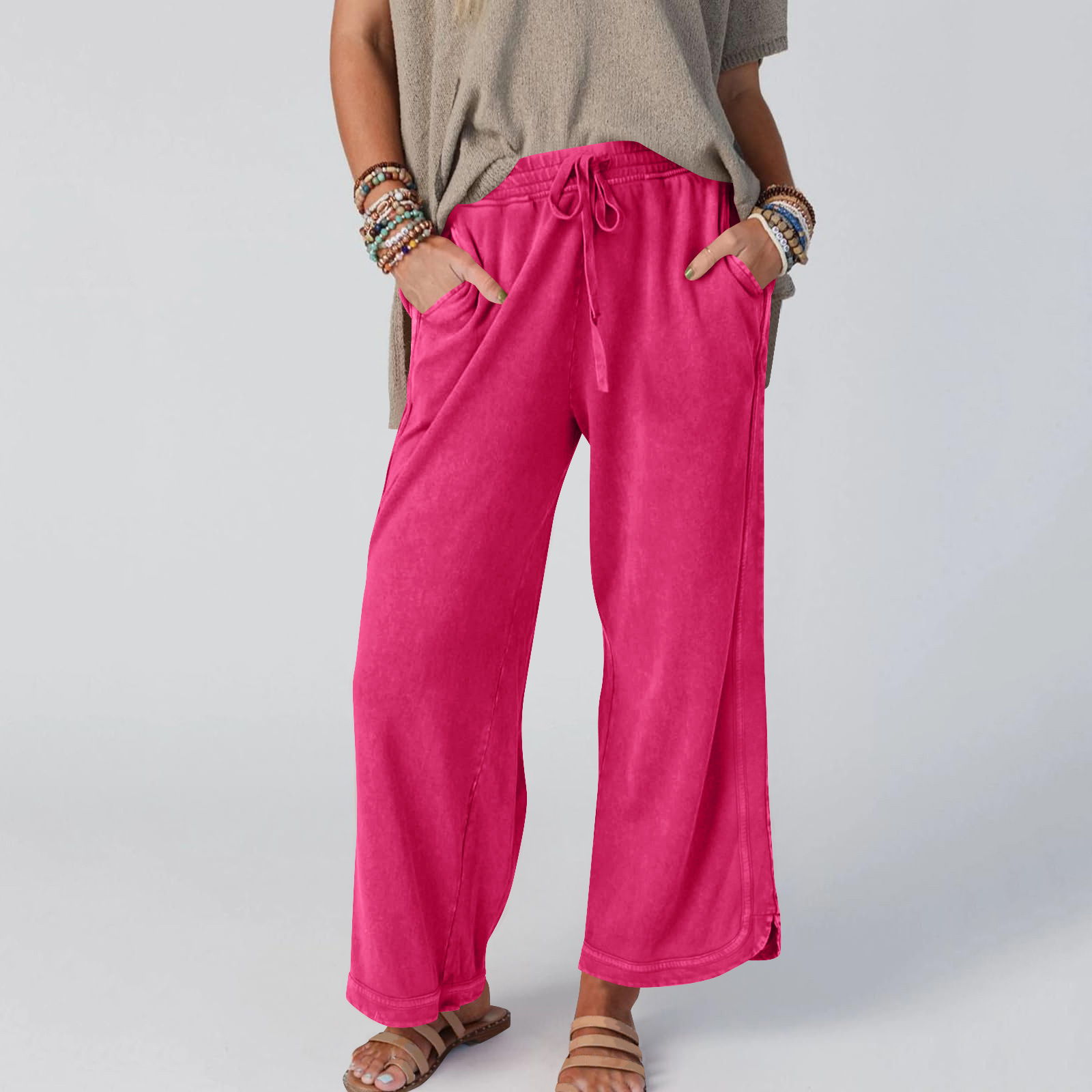 ⏰Hot Sale-So Comfy Wide Leg Pant Cropped Length