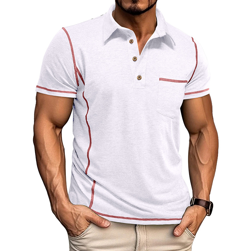 Men's Polo Collar Short Sleeve T-Shirt