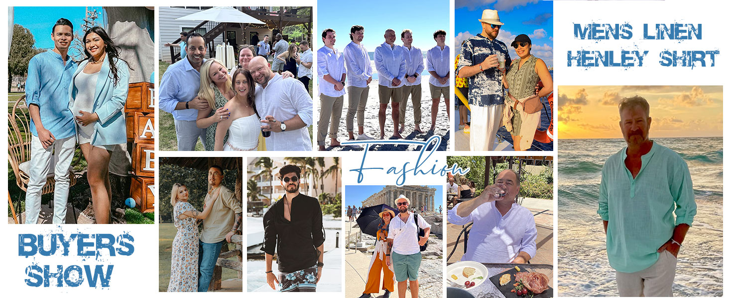 mens linen henley shirts