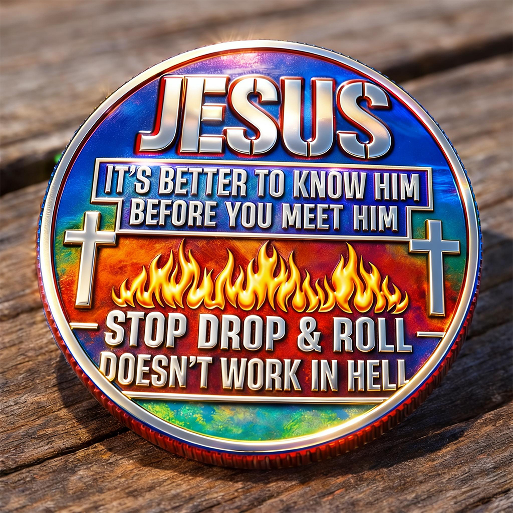 Jesus Christ Repent & Believe Challenge Coin