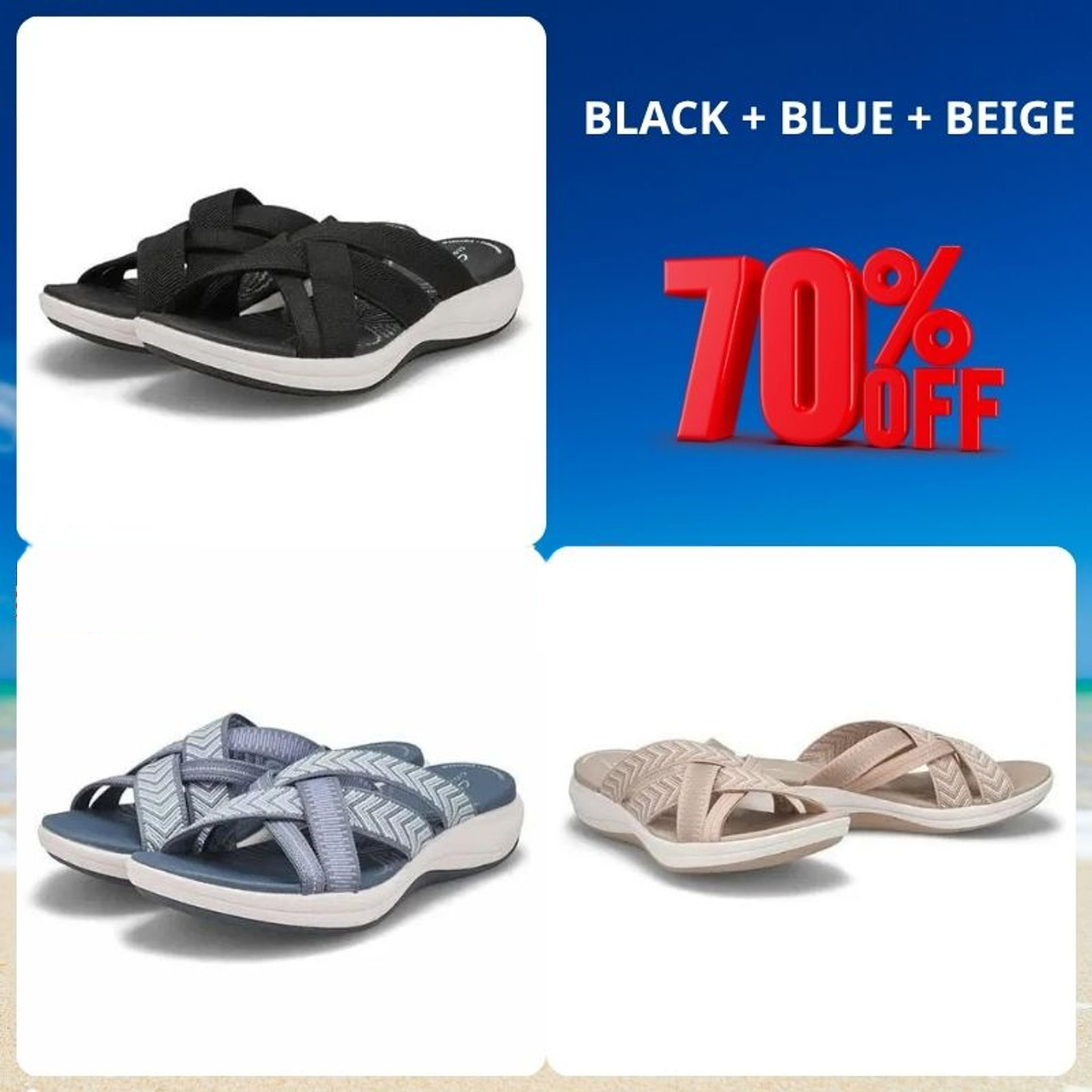 Promotion 70% OFF –2025 🌹 Cloudsteppers Sport Slide Sandals