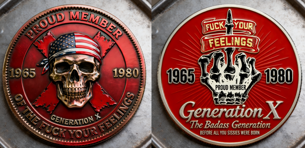 🏆Flash Sale 60% OFF🪙GEN X Coin – The Ultimate Tribute to the Badass Generation 💀🔥