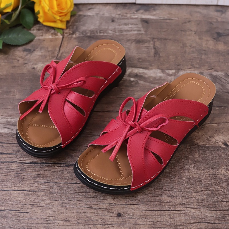 🔥Last Day 70% OFF -Women's Comfort Bowtie Slide Sandals