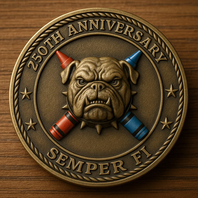 US Veteran Crayon Eater Commemorative Coin