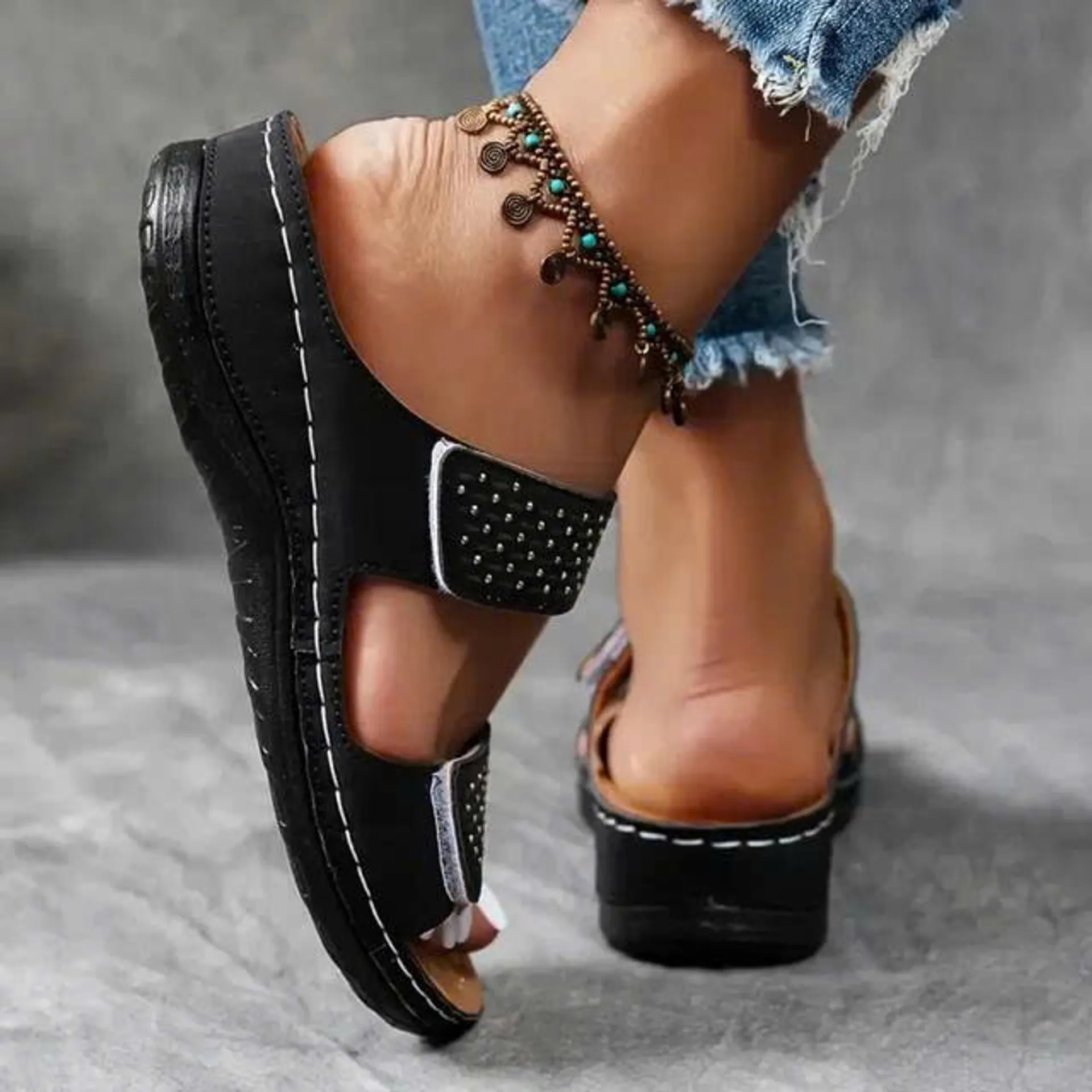 🔥Last Chance Deal – 70% OFF🔥 | Lightweight wedge sandals with soft cushioning and arch support for women!