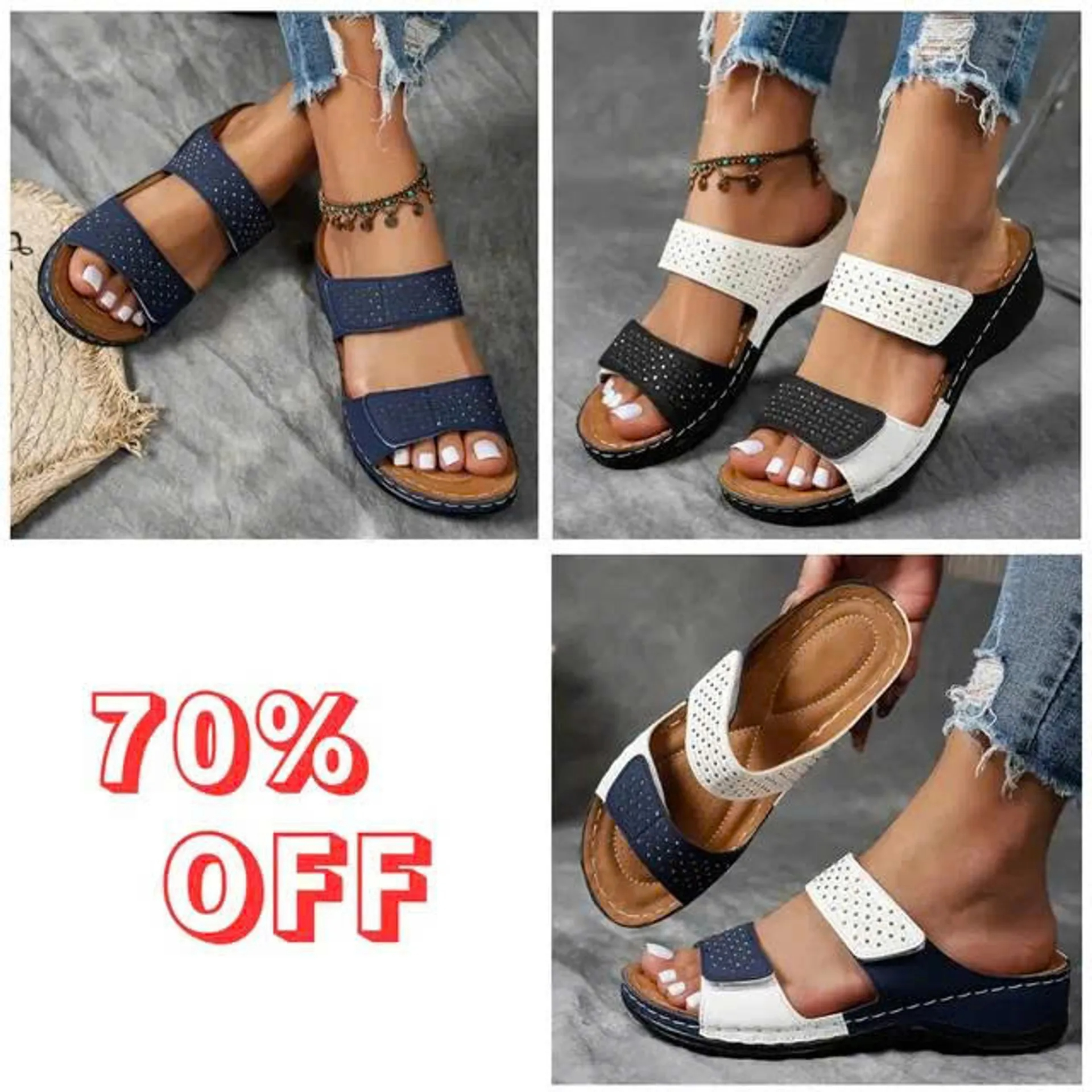 🔥Last Chance Deal – 70% OFF🔥 | Lightweight wedge sandals with soft cushioning and arch support for women!